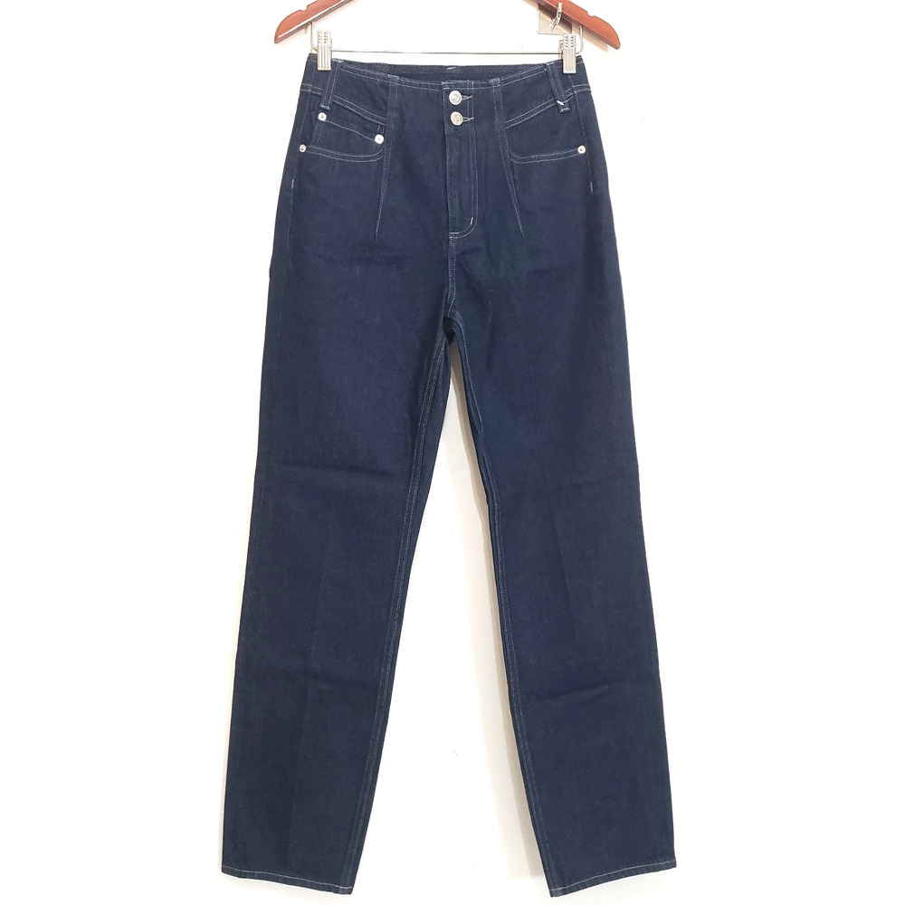 Edwin Women's SIZE 26 Blue Dark Wash High Waisted Straight Leg Jeans 2063 SAMPLE